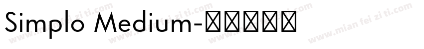 Simplo Medium字体转换